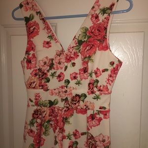 Dress with pink flowers